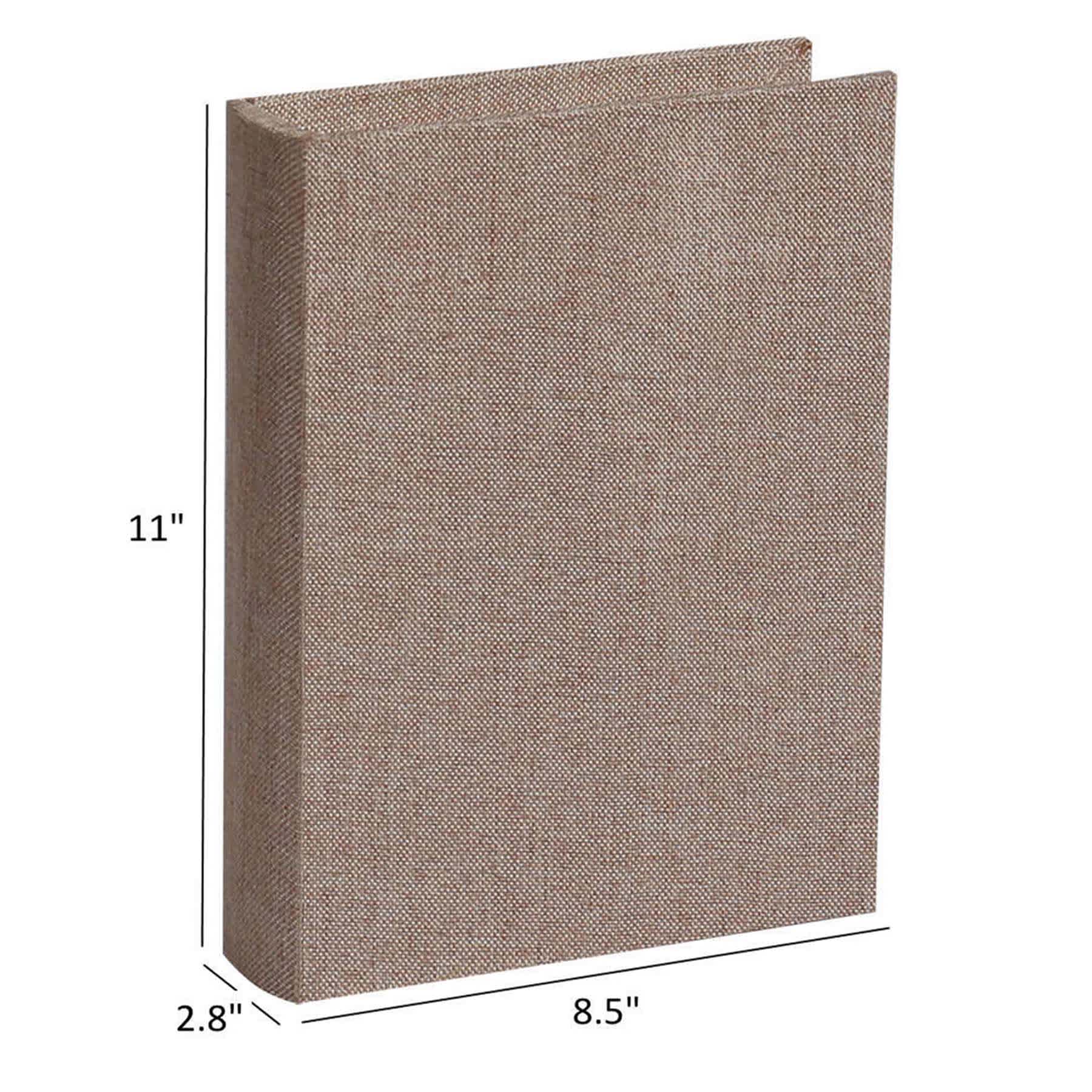 Tan Linen Book Box, 11"