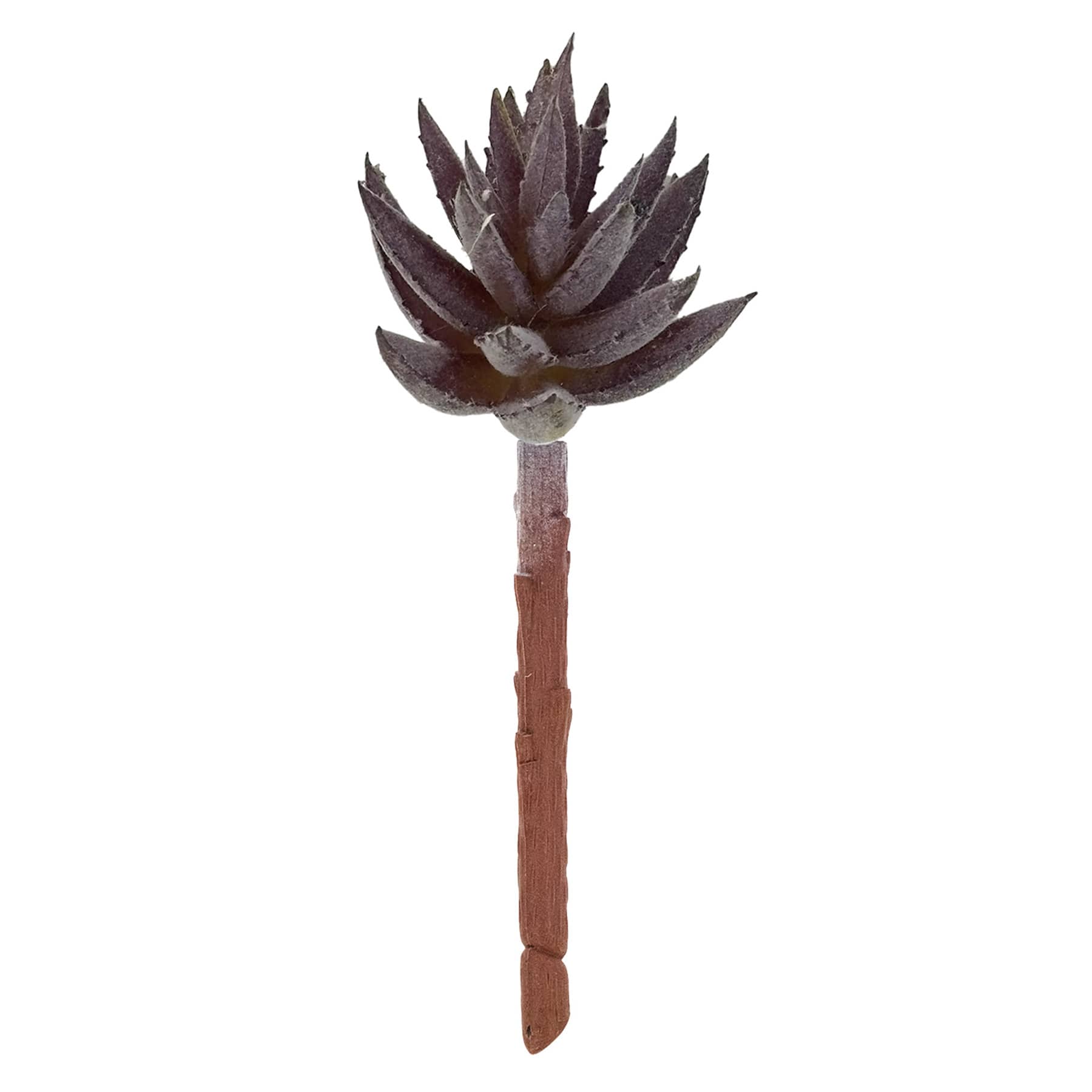 Purple Succulent Pick, 5.5"