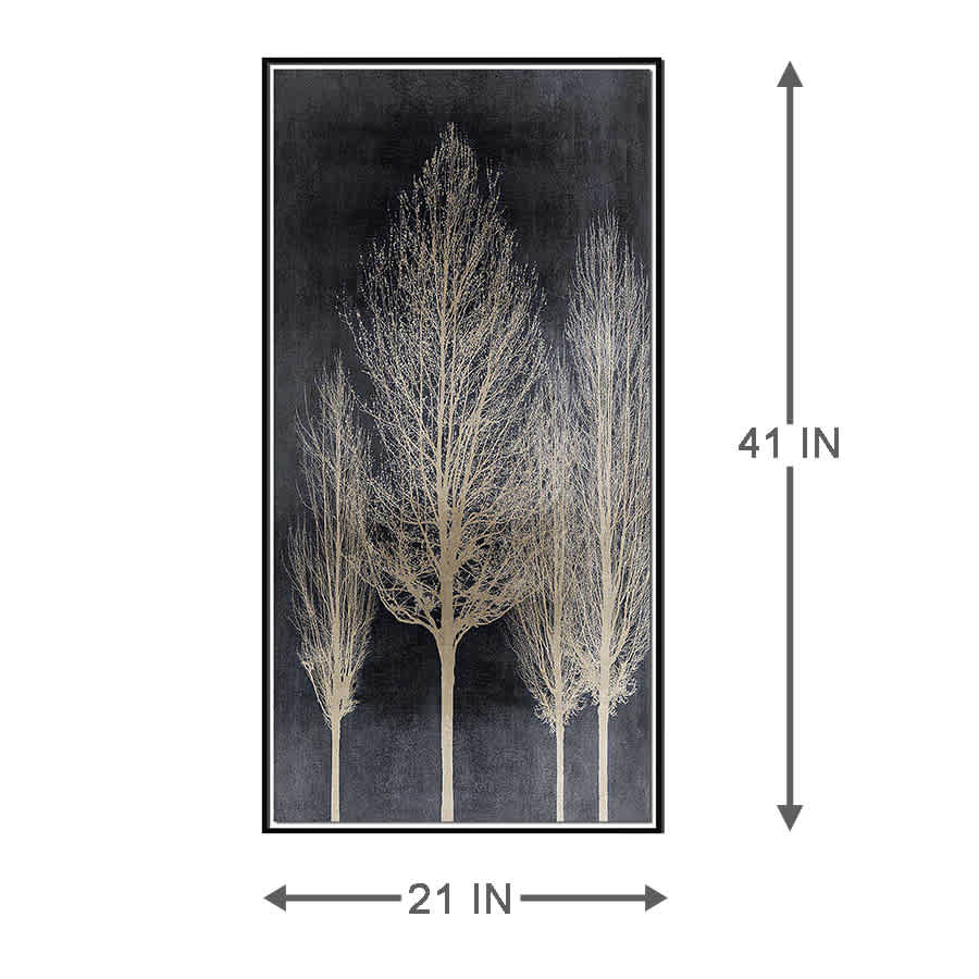 Tree Silhoutte II Canvas Wall Art, 21x41