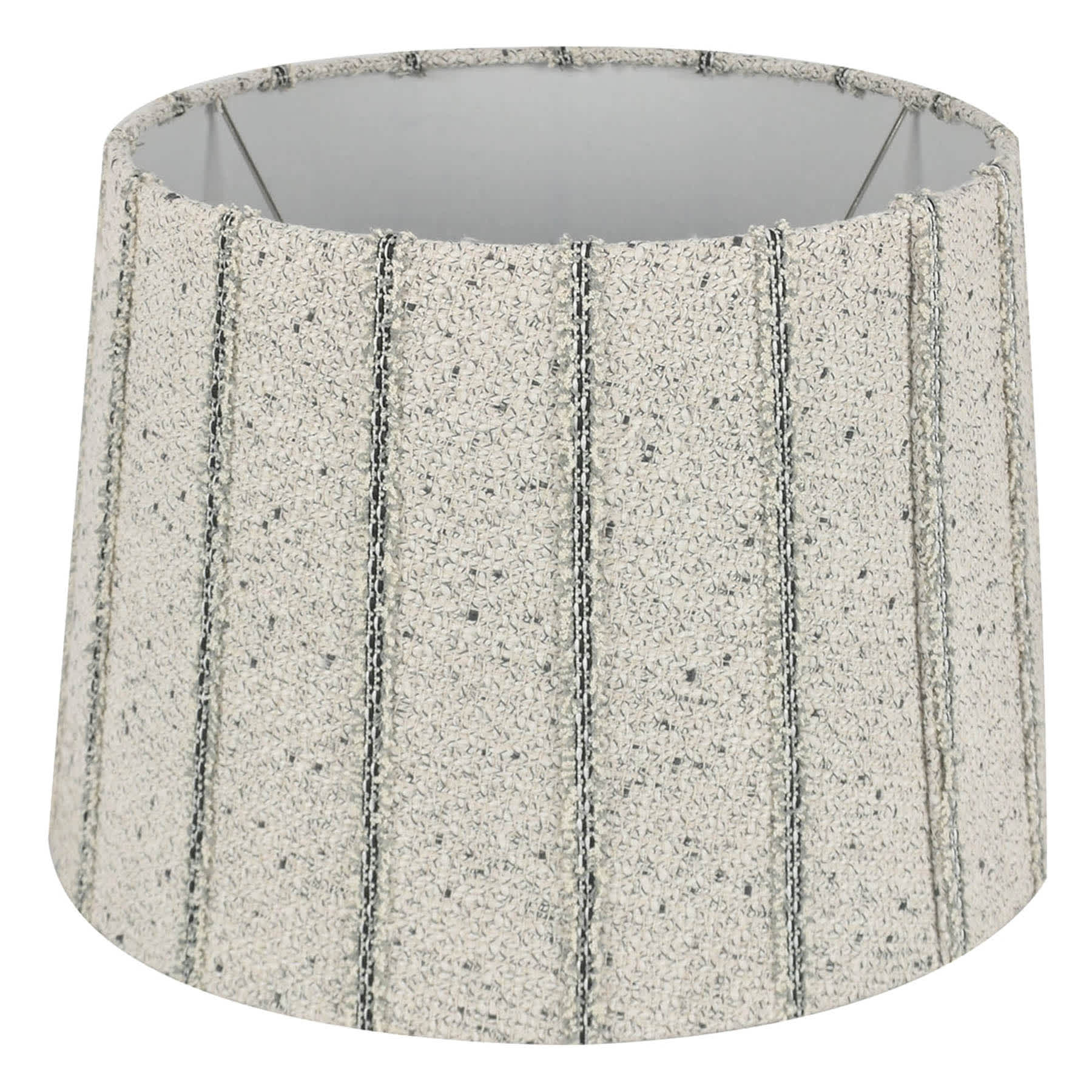 Found & Fable Striped Textured Small Table Lamp Shade, 9x11x9