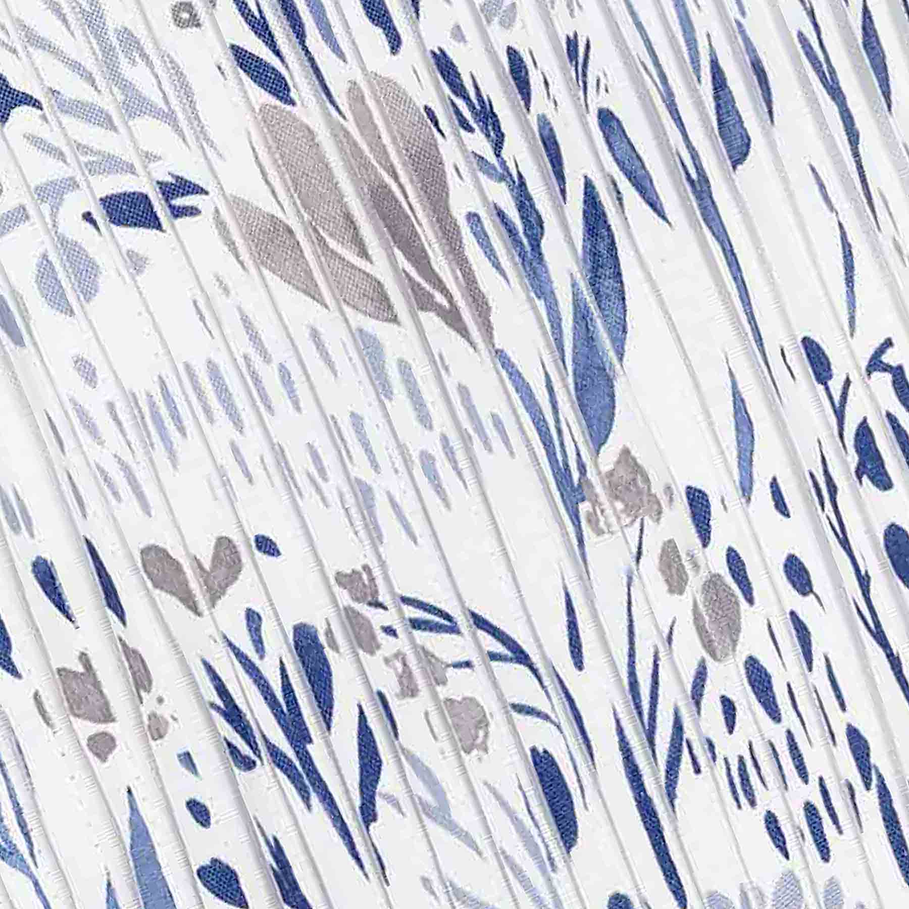 Indigo Muted Garden Throw Pillow, 18"