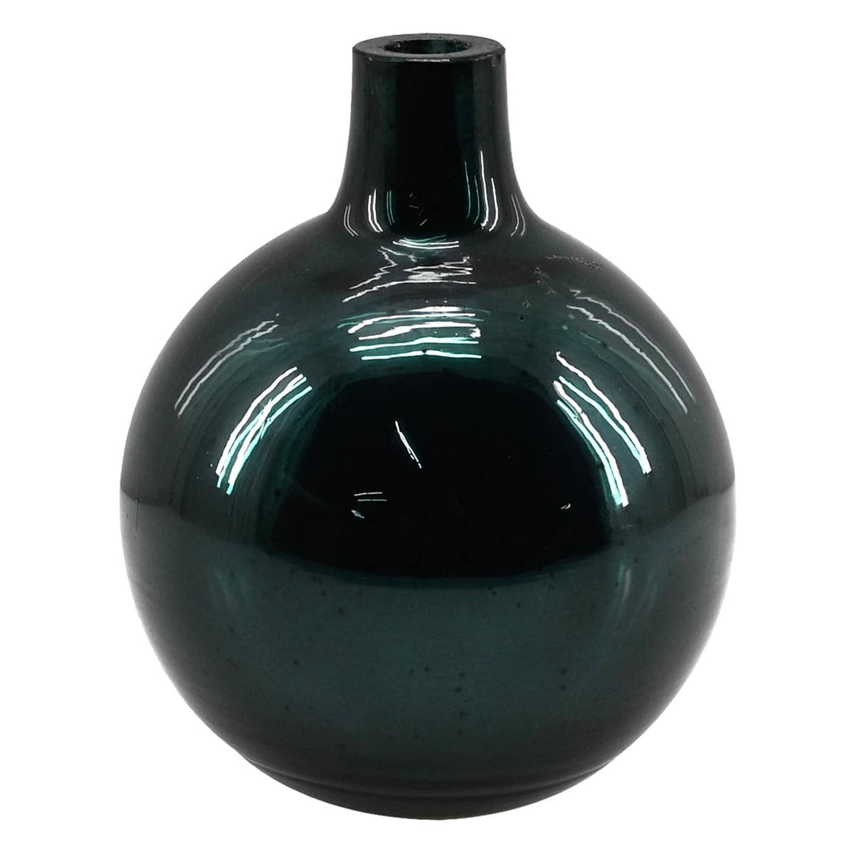 Found & Fable Green Glass Vase, 4"