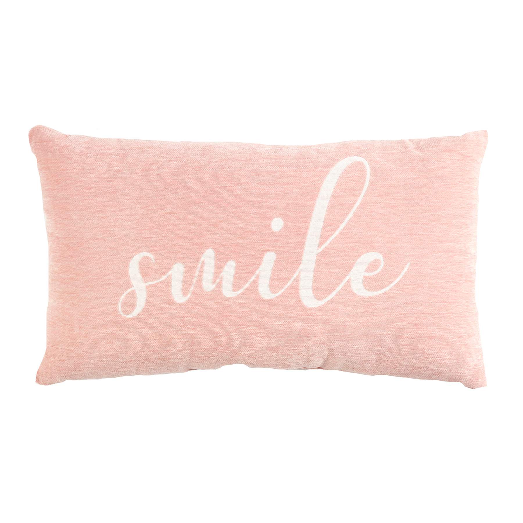 Blush Love Chenille Oblong Throw Pillow, 14x24