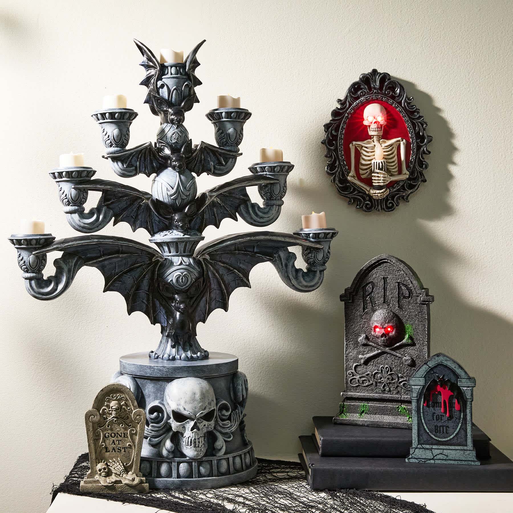 Midnight Shadows Tombstone Decor, 6"