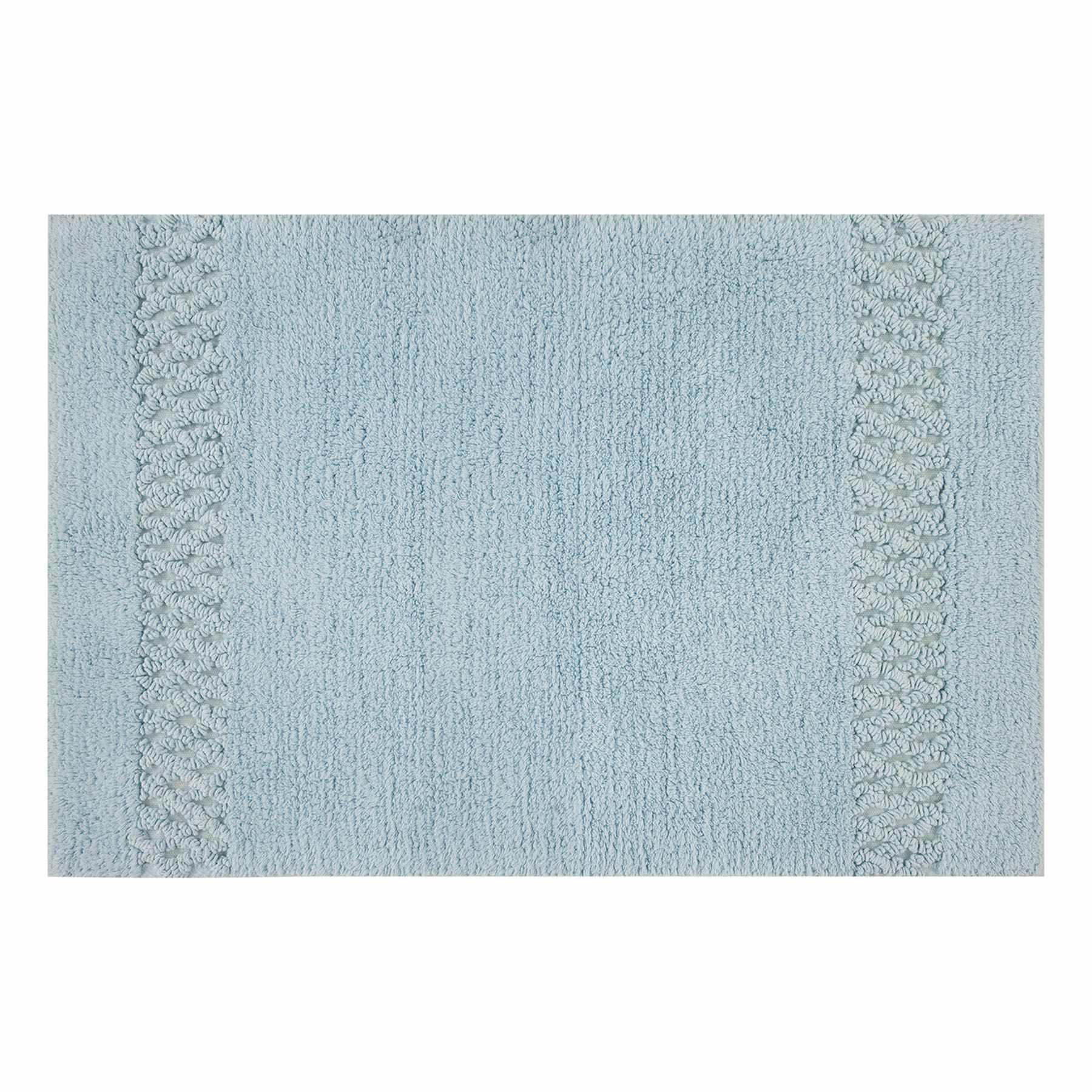Providence Reversible Light Blue Bath Rug, 20x30