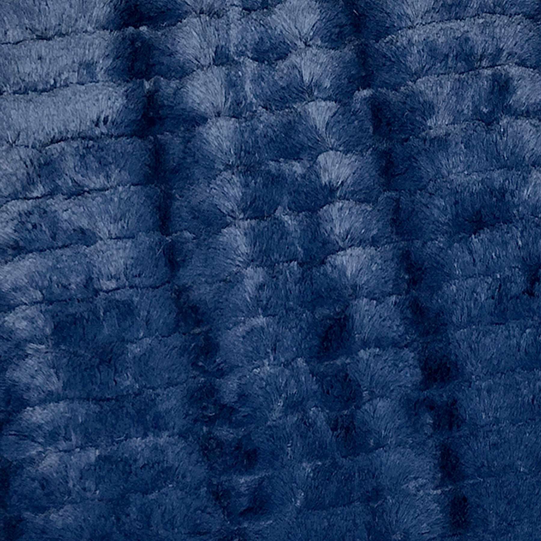 Logan Navy Blue Brush Throw Pillow, 24"