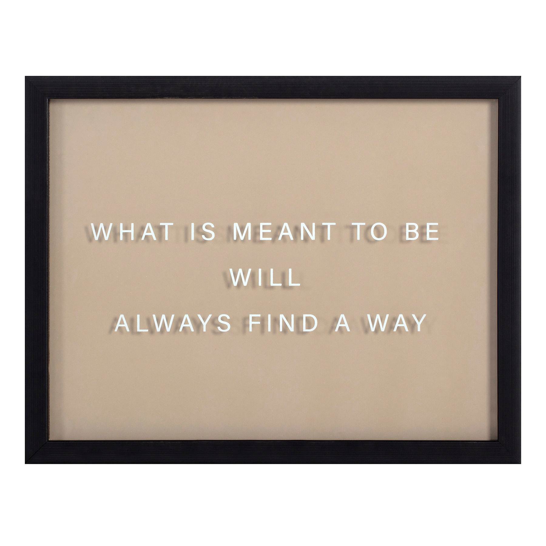 Crosby St. Glass Framed Meant to Be Print Wall Sign, 14x11