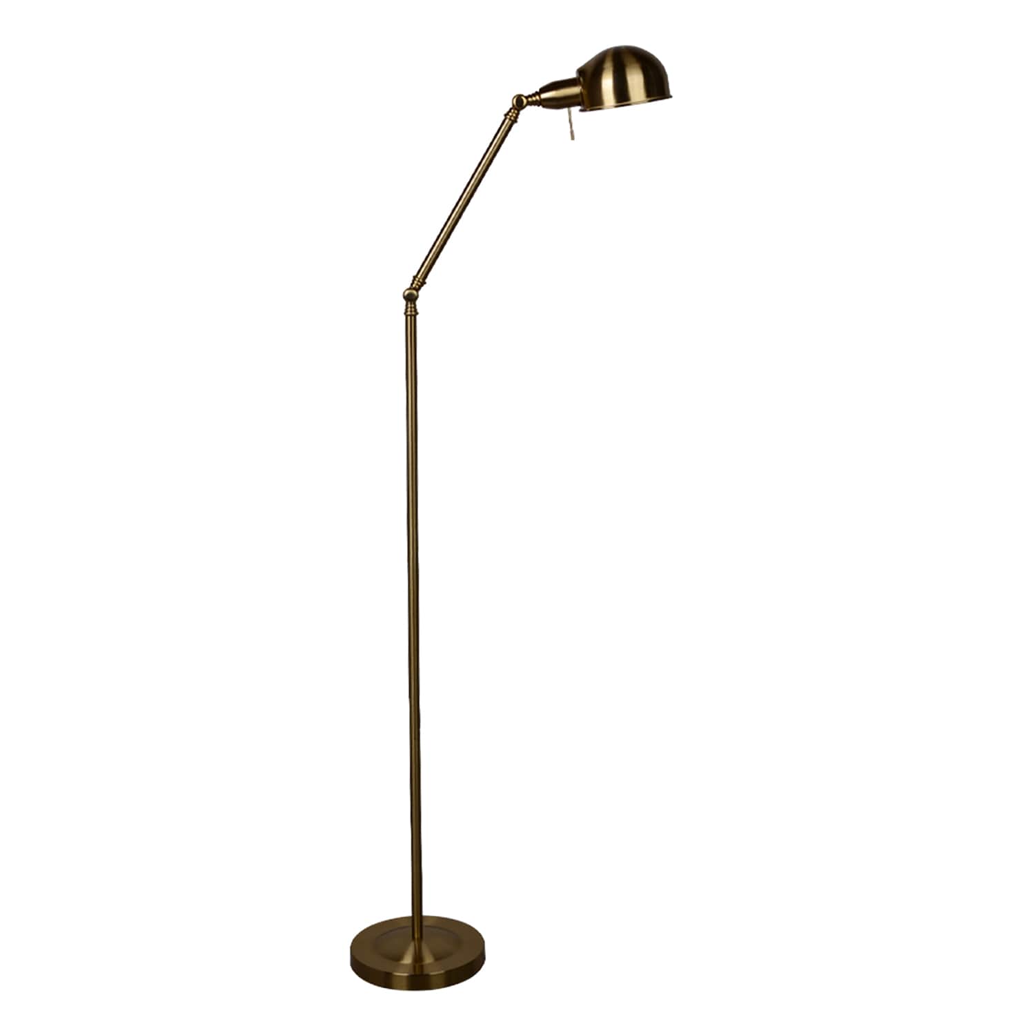 Honeybloom Antique Brass Pharmacy Task Lamp, 67"