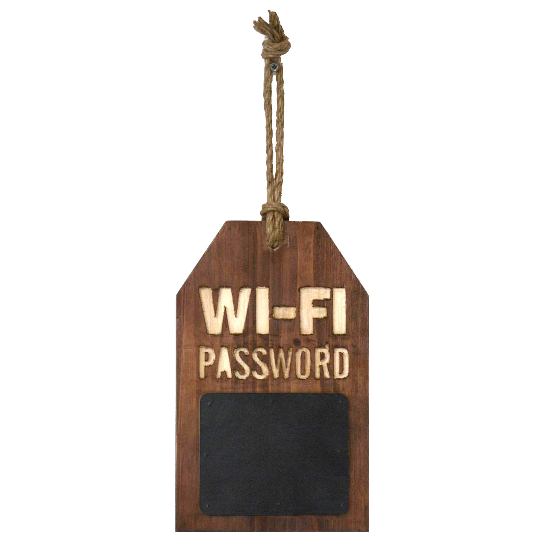 Wifi Password with Rope Hanger Wall Sign, 6x16