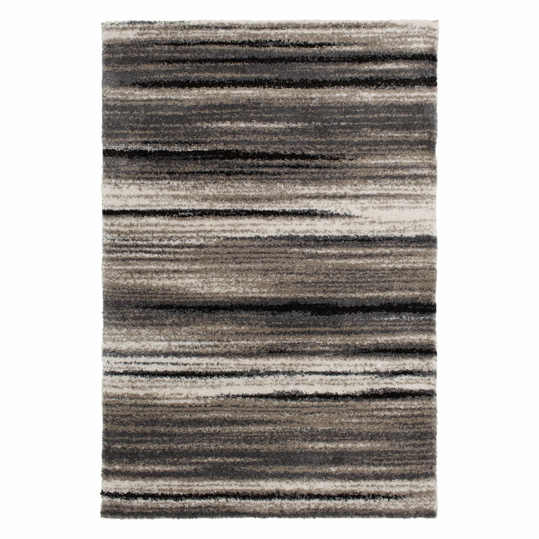 (C204) Tulsa Iron Multicolor Shag Area Rug, 5x7