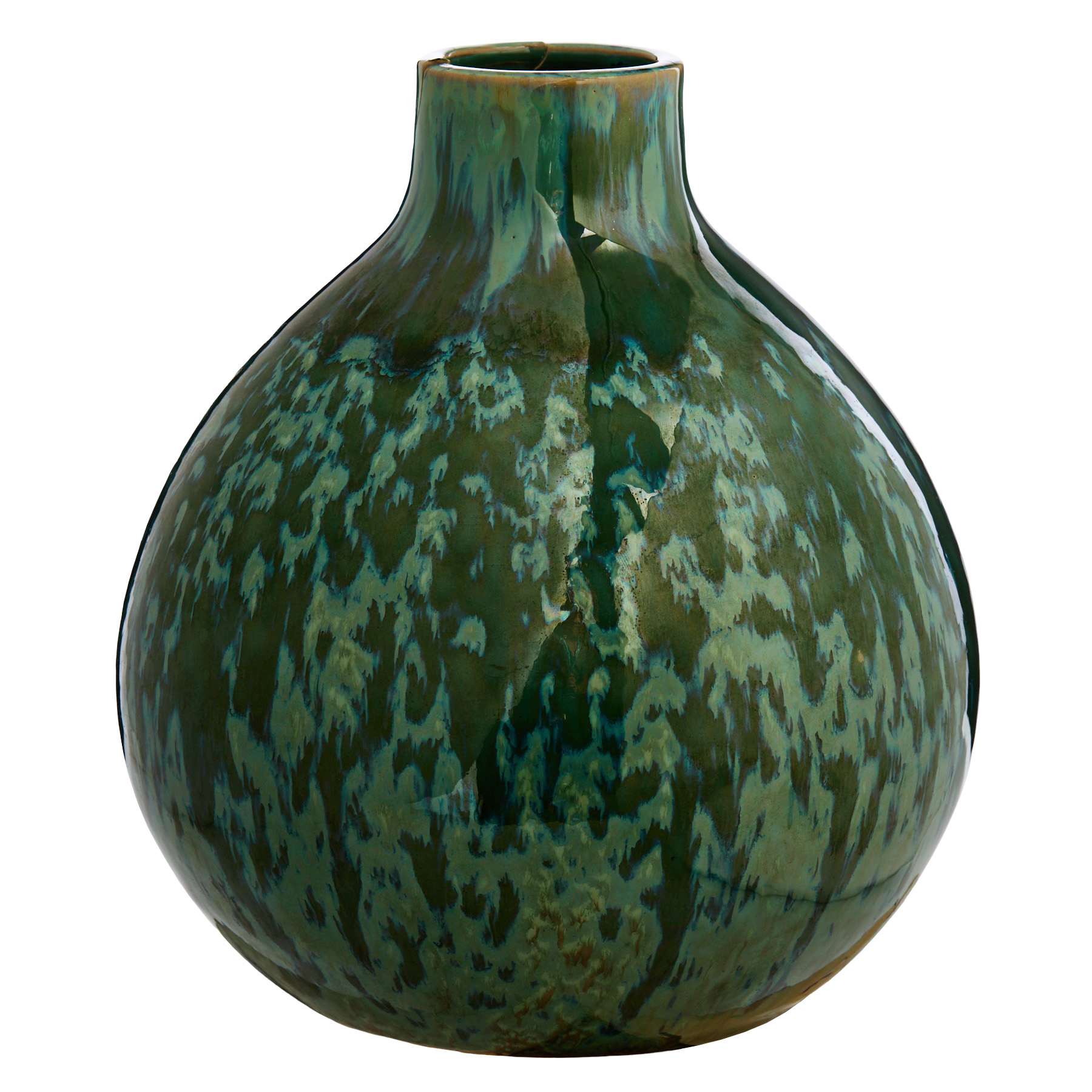 Tracey Boyd Green Ceramic Vase, 8"