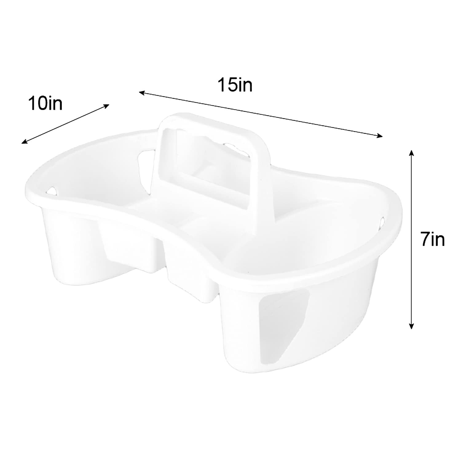 White Shower Caddy, Large