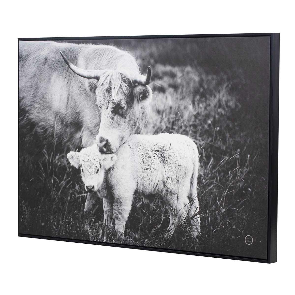 Ty Pennington Framed Cows Canvas Wall Art, 36x24