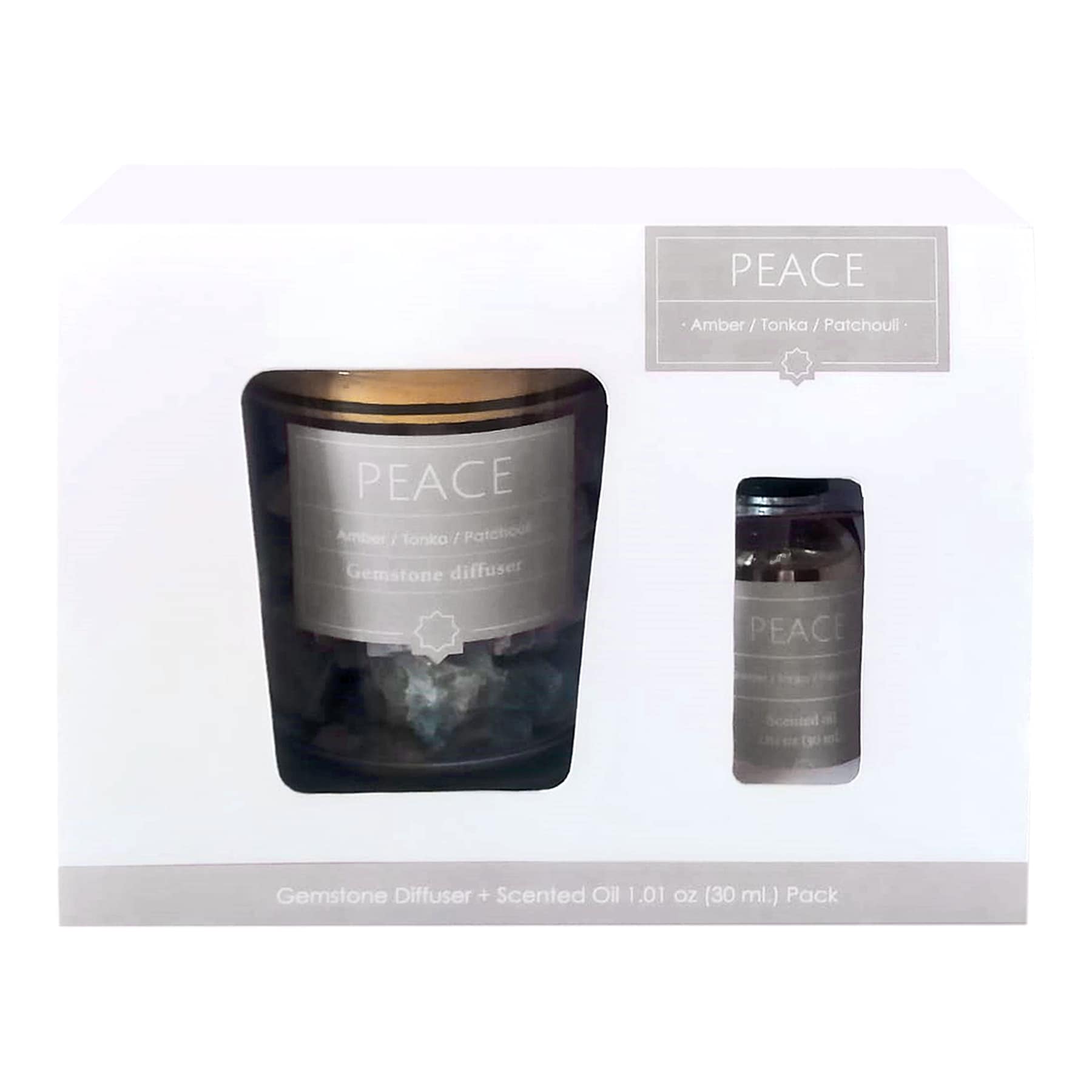 Found & Fable Peace Scented Gemstone Diffuser Oil, 1oz