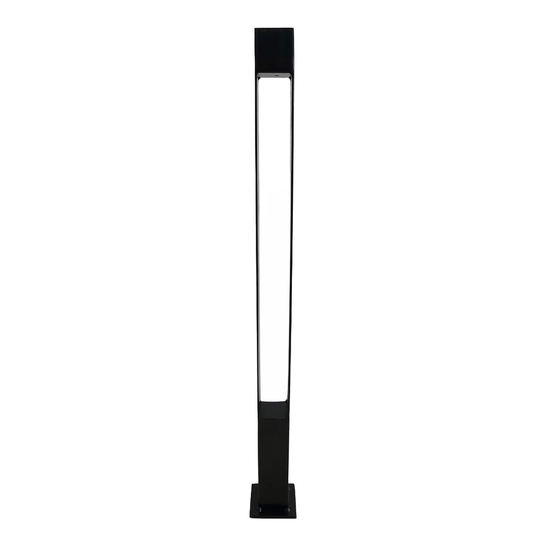 Oversized Black Square Candle Holder, 31.5"