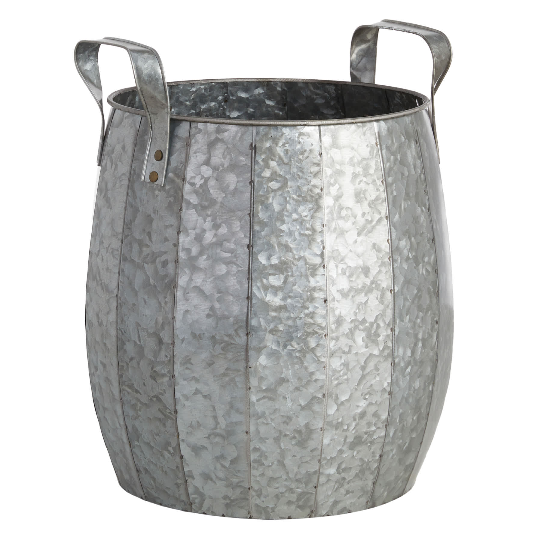 Honeycomb Iron Outdoor Planter with Handles, Medium