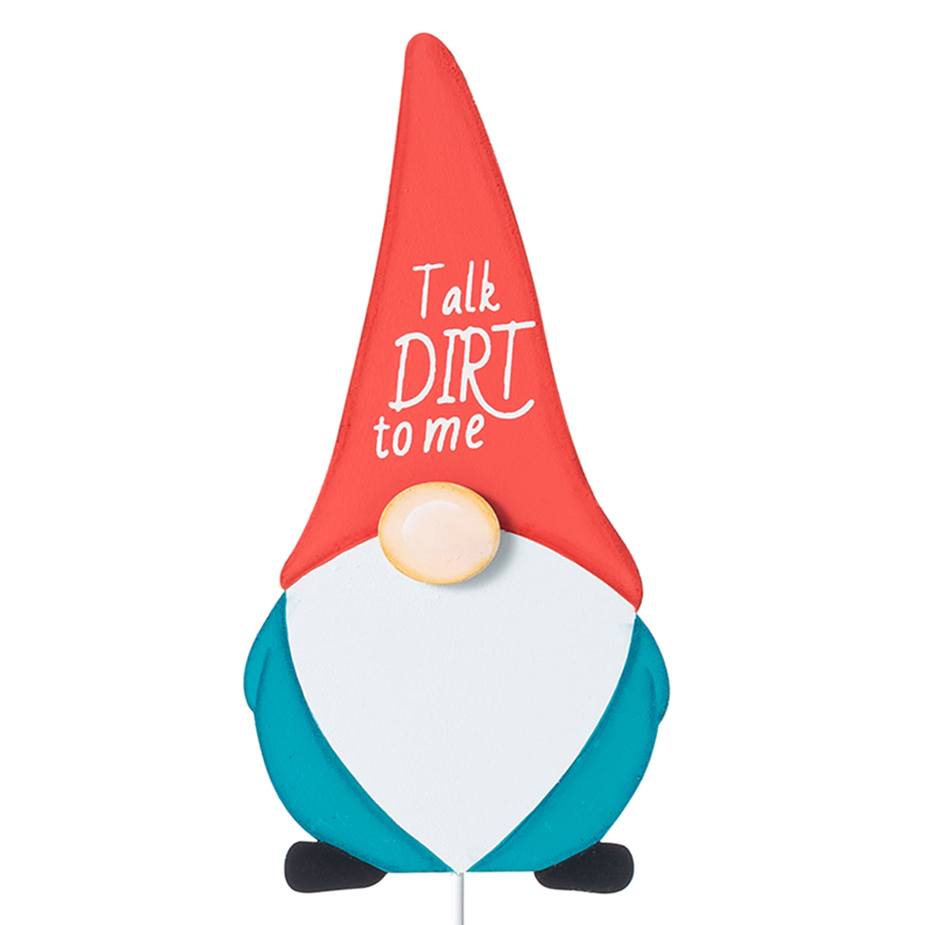 Sunny Club Talk Dirt to Me Gnome Yard Pick, 16"