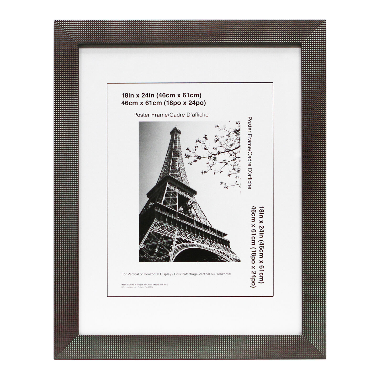 Dotty Pewter Poster Wall Frame, 18x24