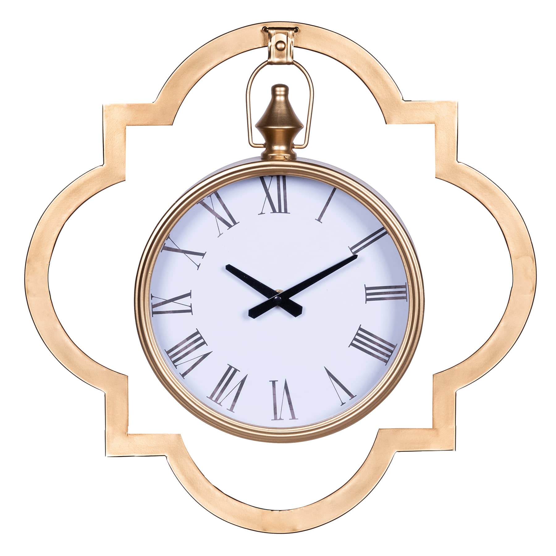 Providence Quatrefoil Wall Clock, 18"