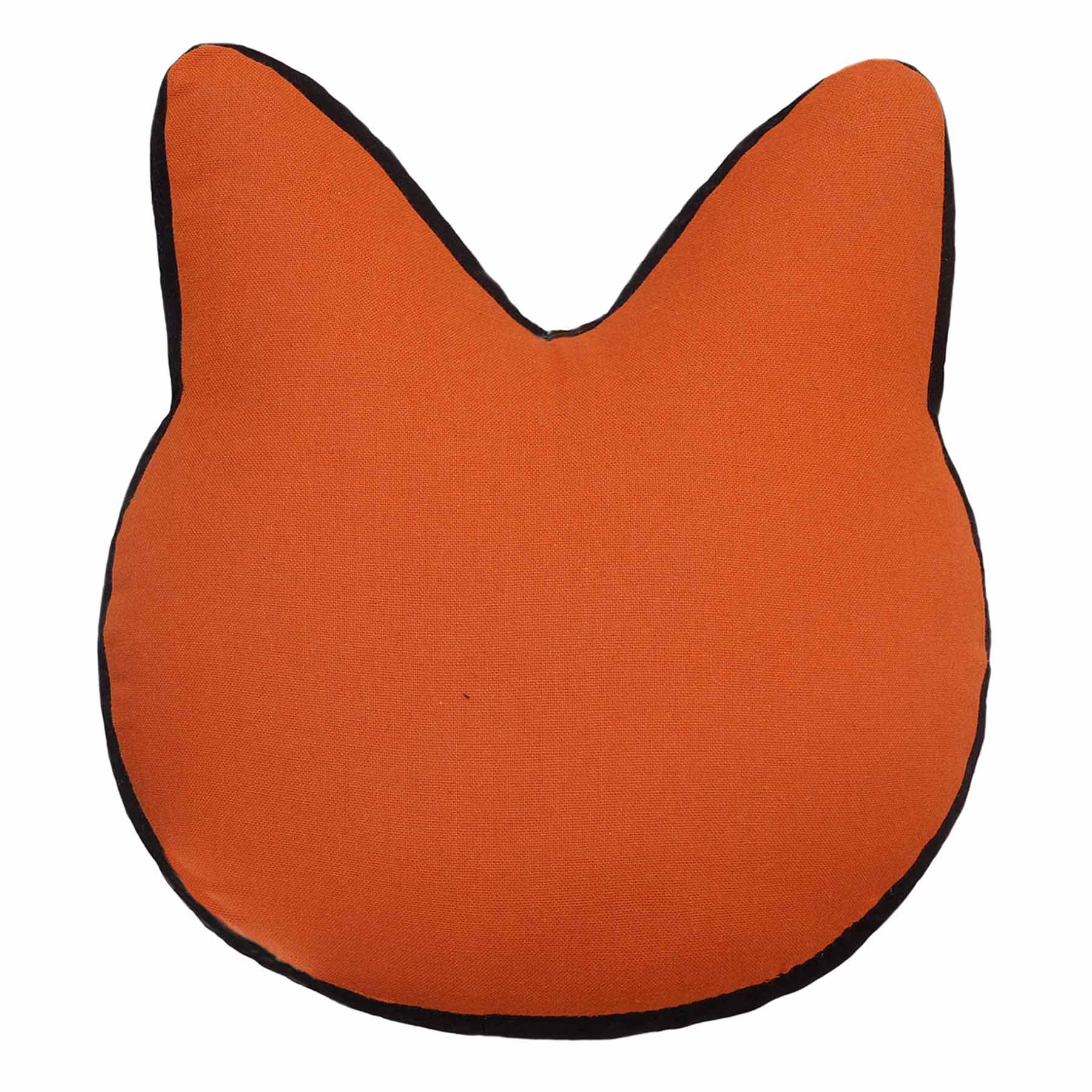 Cat Face Shaped Throw Pillow, 13"