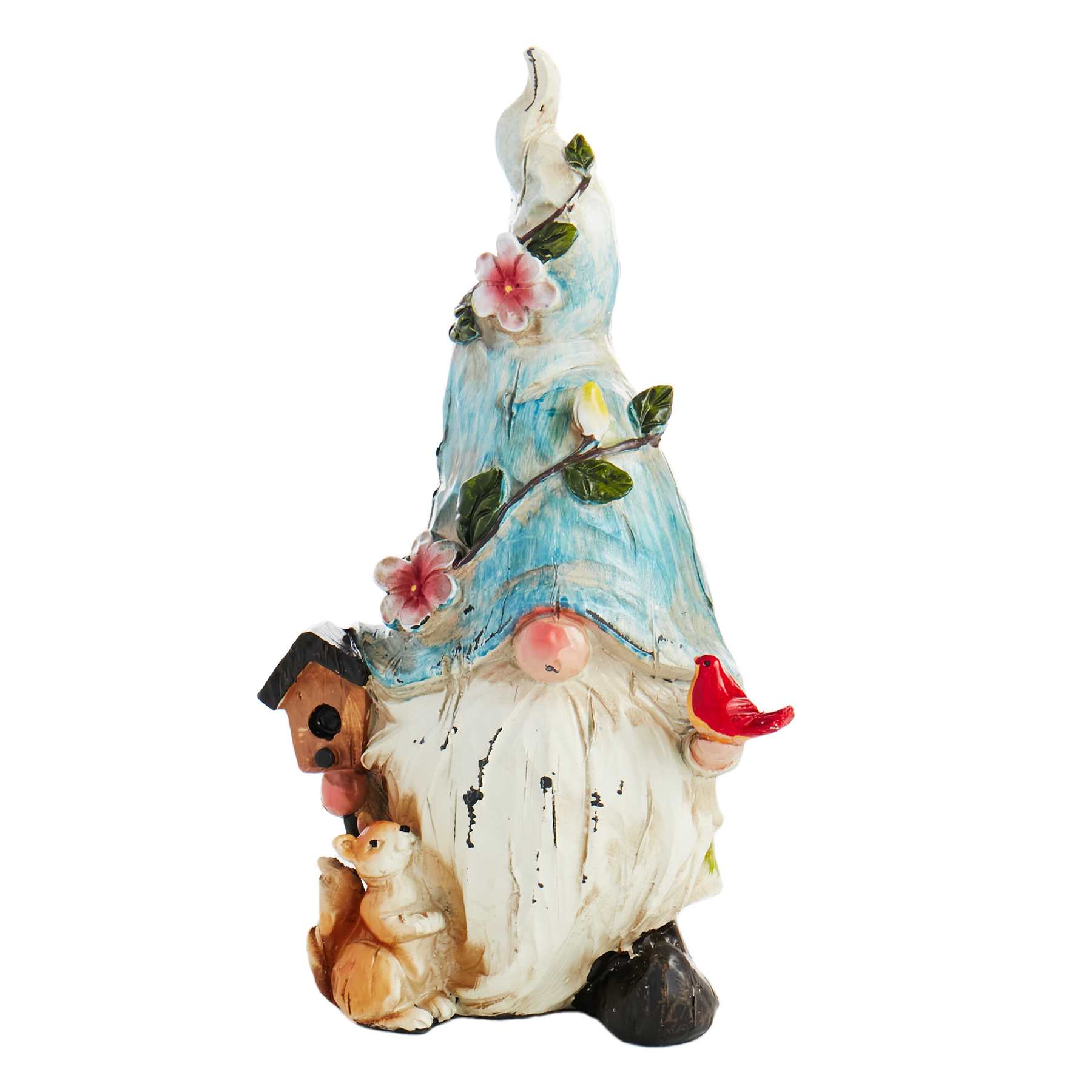 Blue Hat Gnome Outdoor Garden Statue, 9"