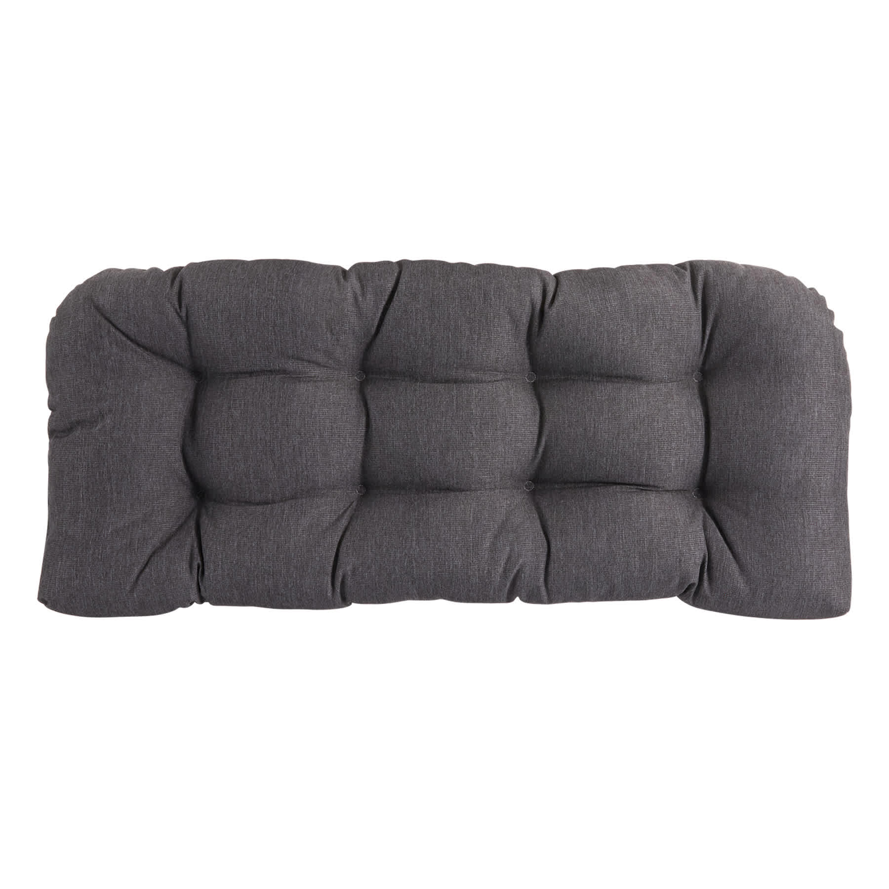 Crosby St. Sorvino Ash Premium Outdoor Wicker Settee Cushion