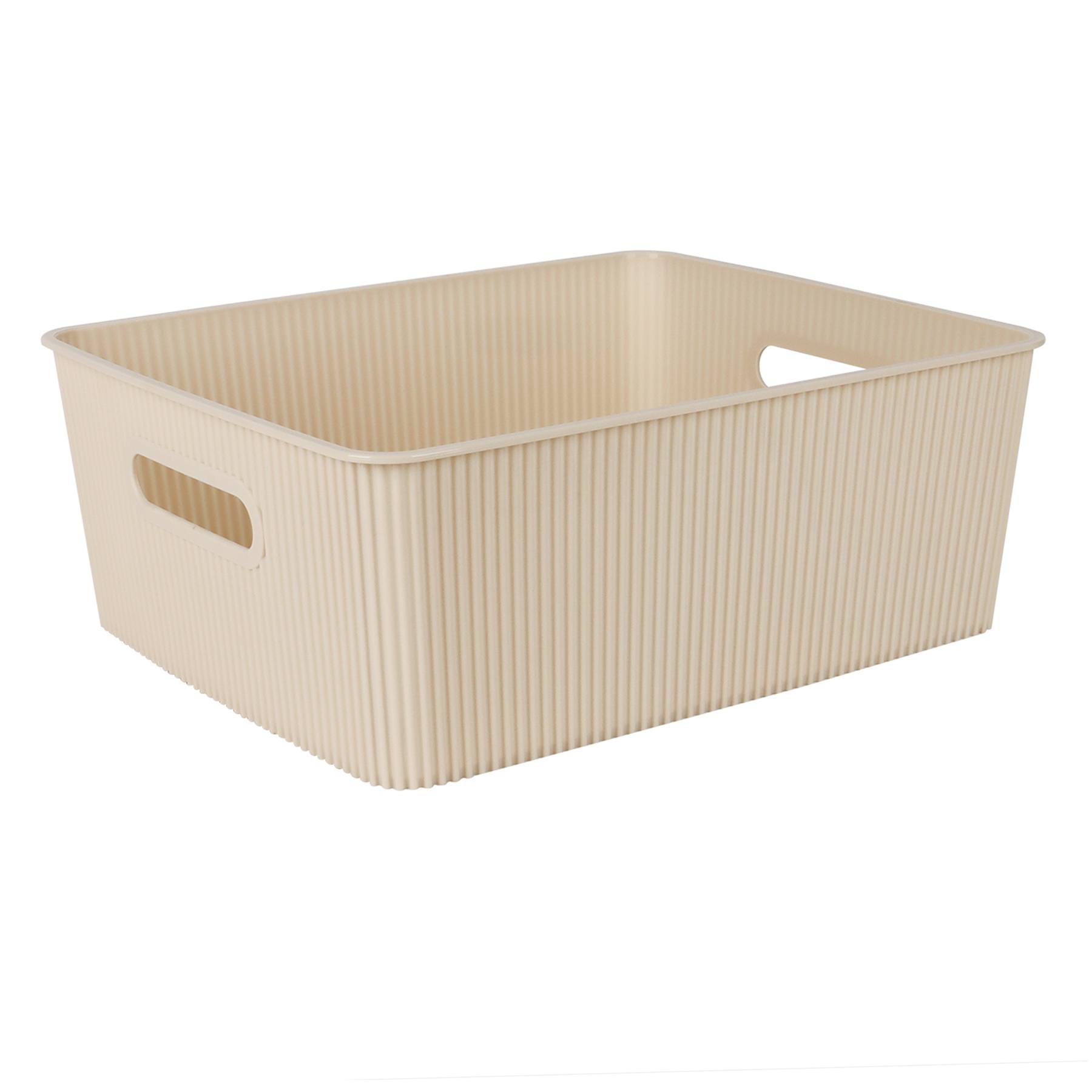 Doric Tan Storage Basket, Medium