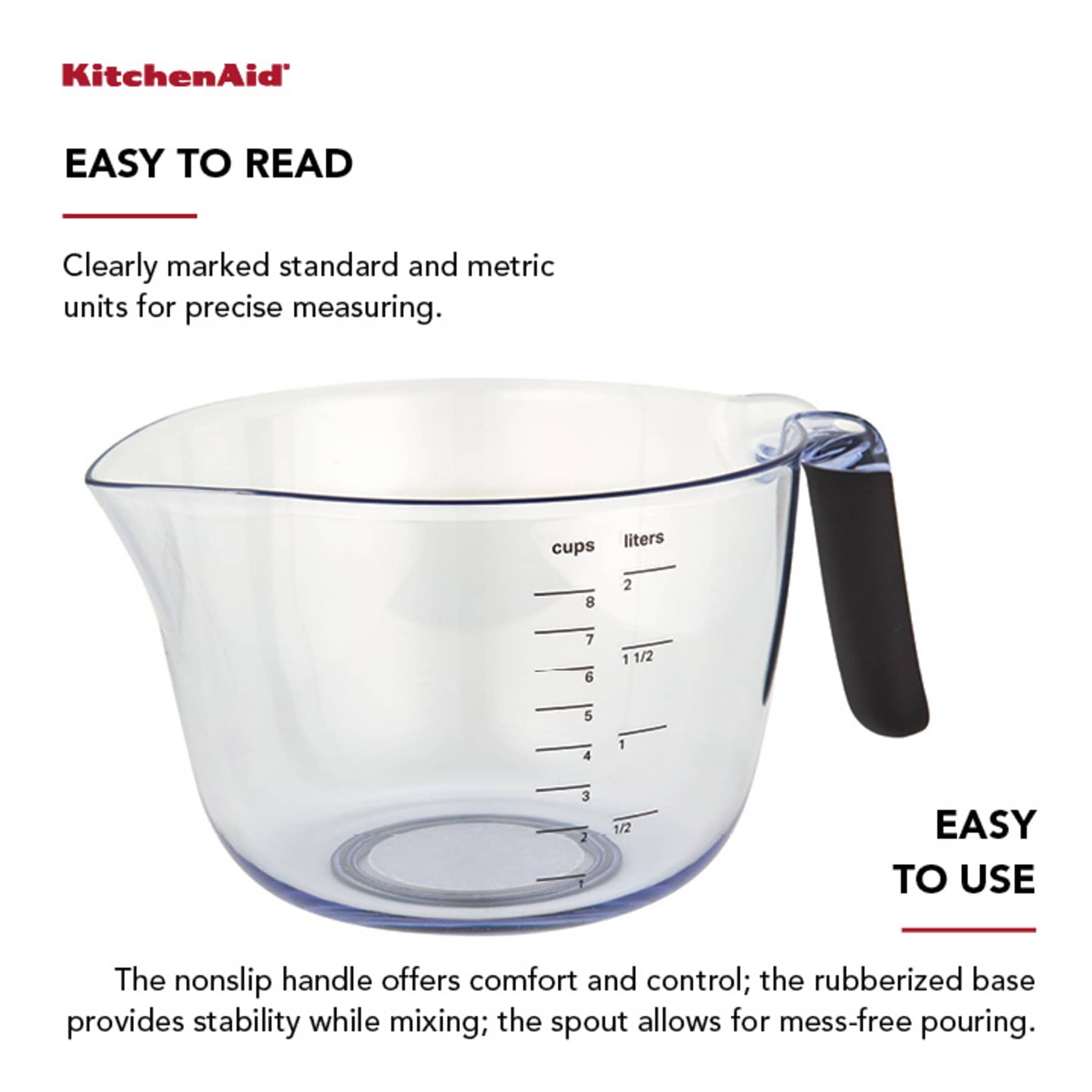 KitchenAid 8-Cup Batter Bowl, Black