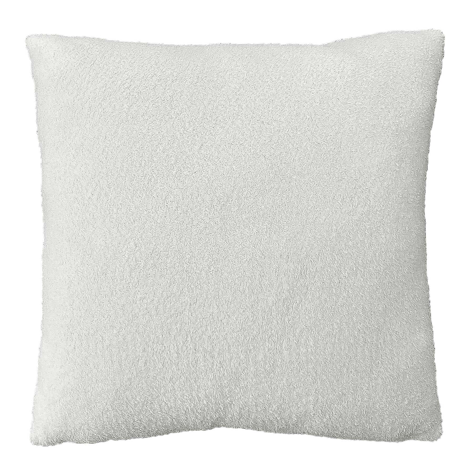 Cream Heathered Cozy Plush Throw Pillow, 18"