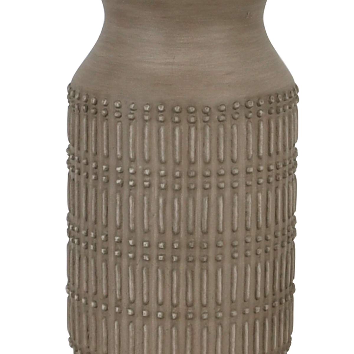 Found & Fable Brown Wood Textured Small Lamp Base, 13"