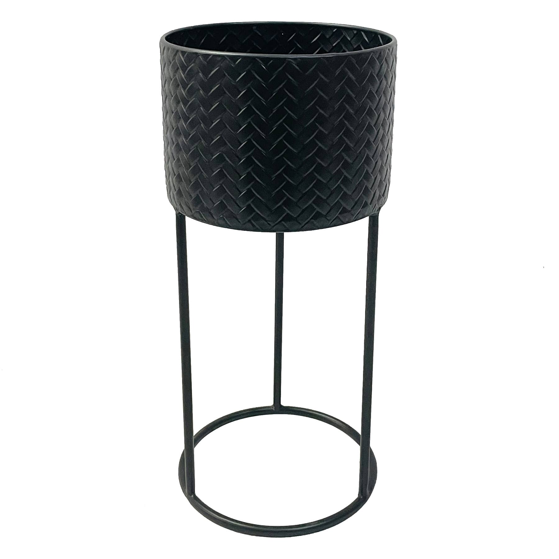 SMALL PLANT STAND WOVEN PRINT