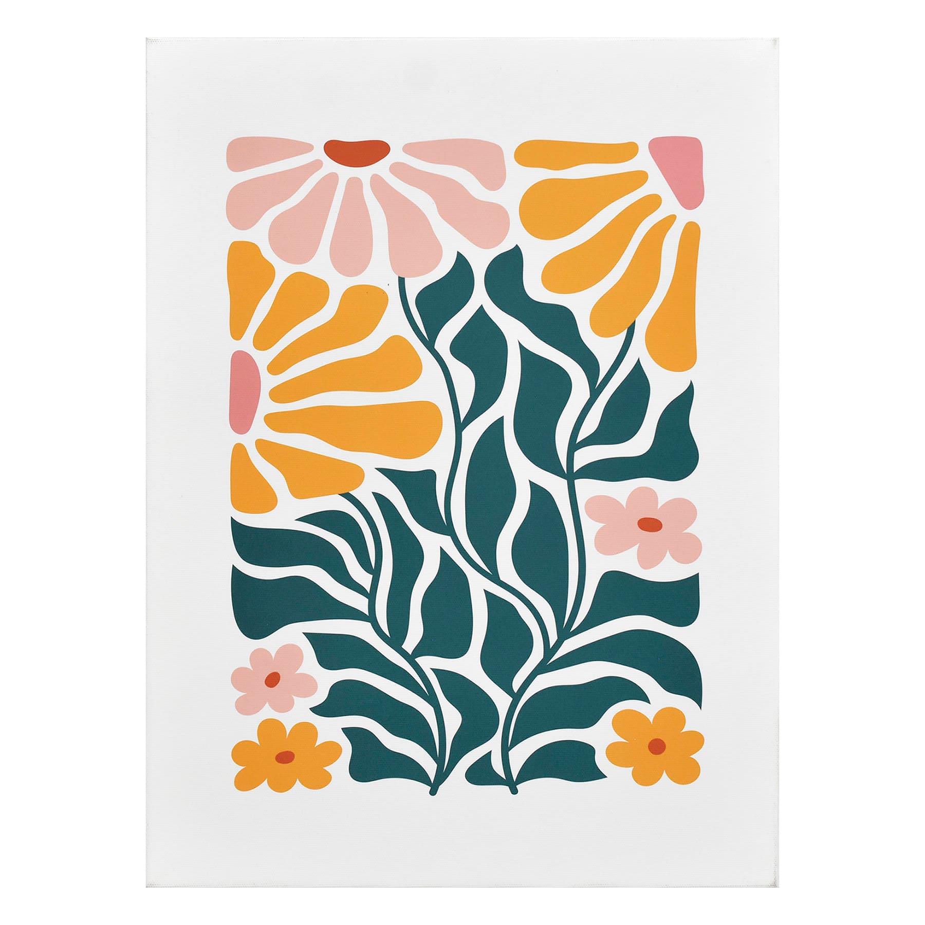 Cheery Flowers Canvas Wall Art, 12x16