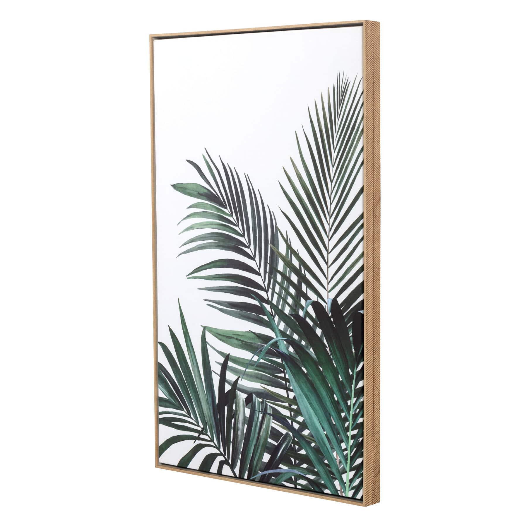 Framed Leaf Canvas Wall Art, 24x36