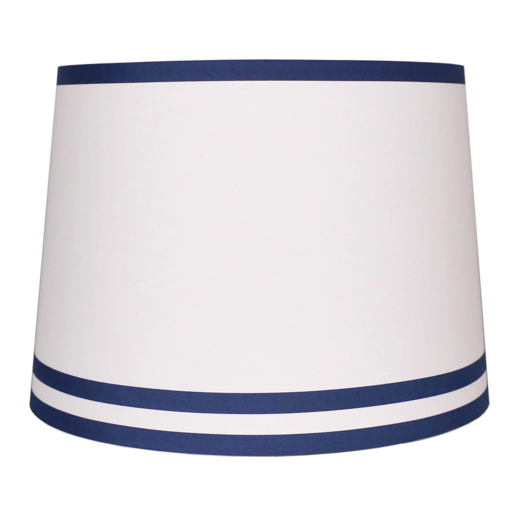 Navy Trim Taper Small Table Lamp Shade 9x11x9