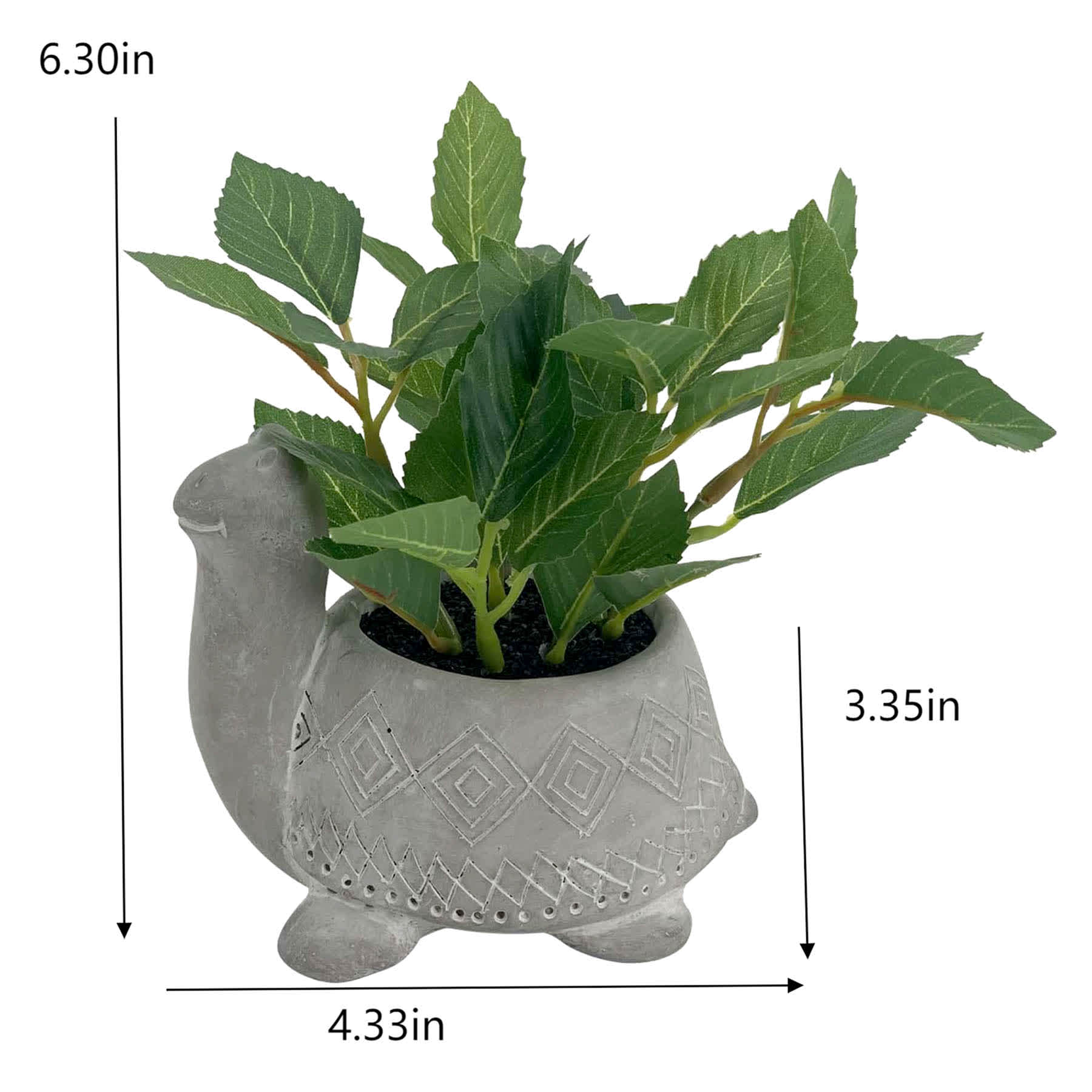 Greenery Arrangement in Pot, 6"