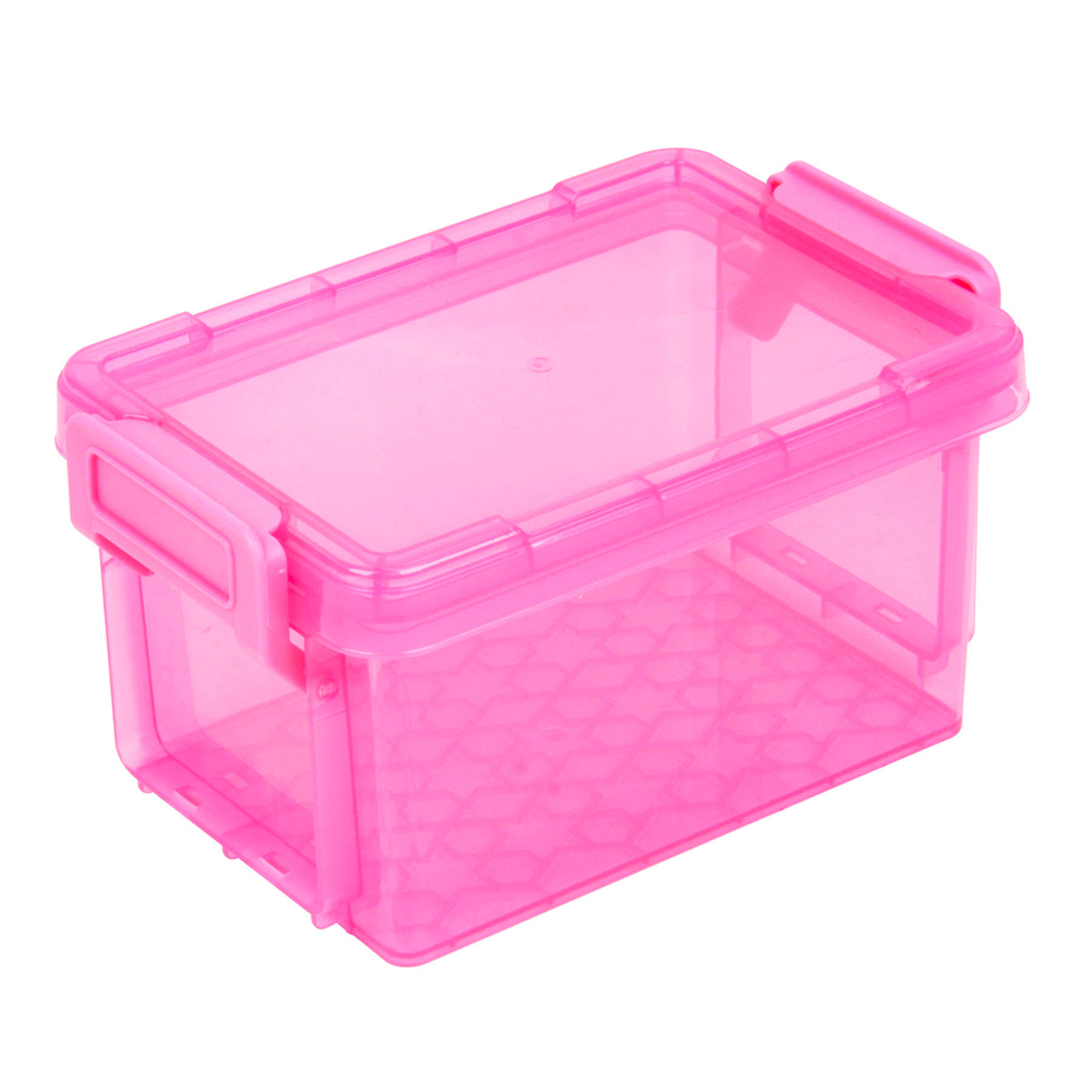Pink Storage Box with Lid, 0.7l
