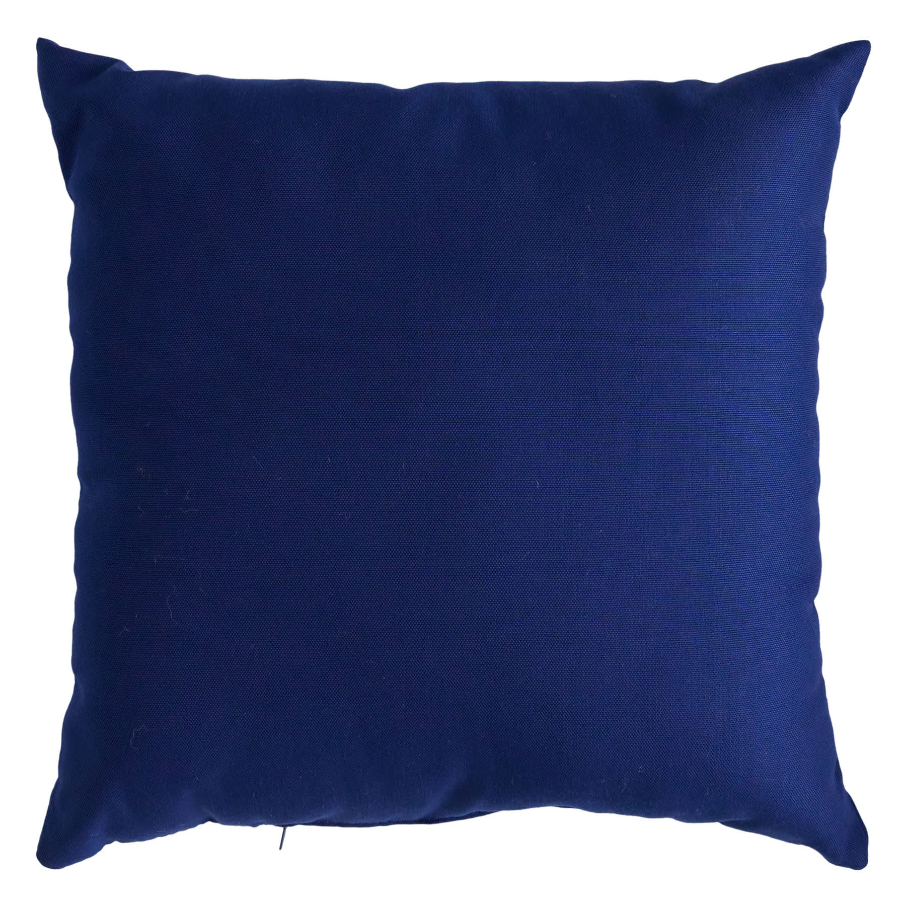 Navy Blue Canvas Square Outdoor Throw Pillow, 16"