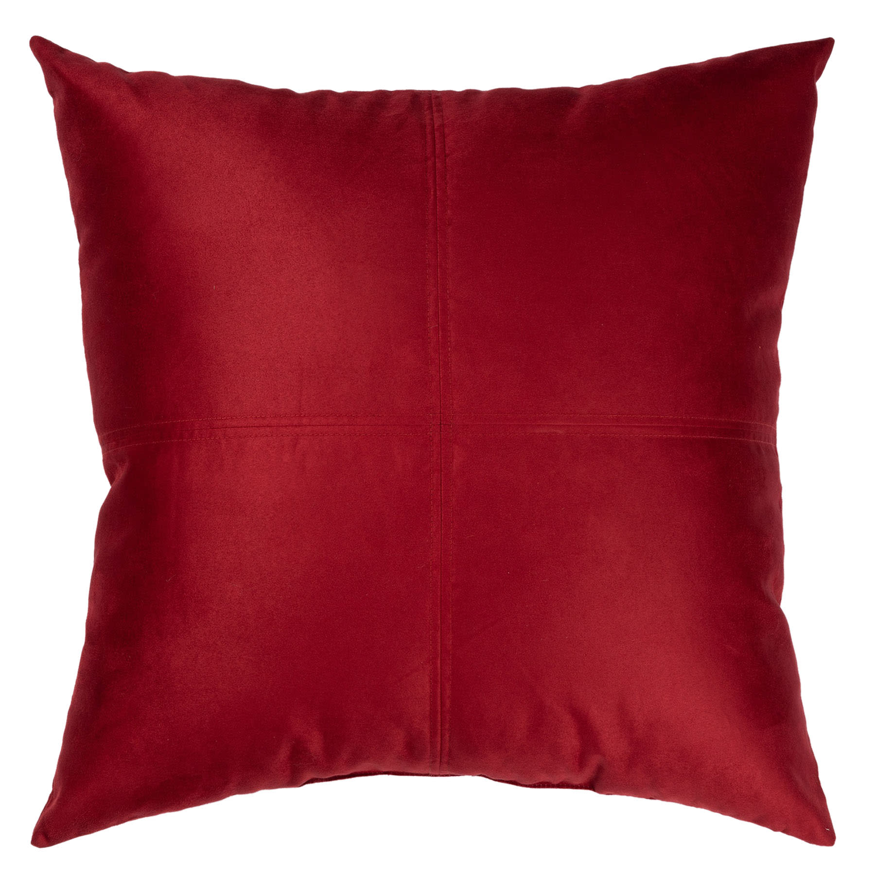 Rio Red Torrey Faux Suede Throw Pillow, 24"