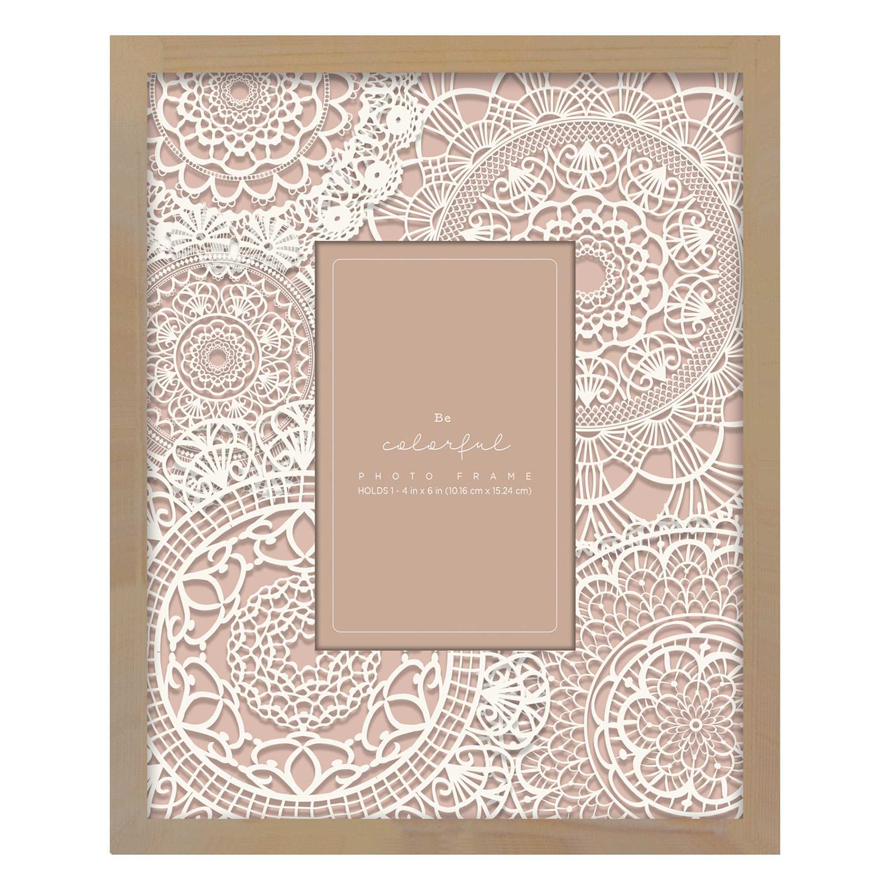 White Lace Tabletop Picture Frame, 4x6