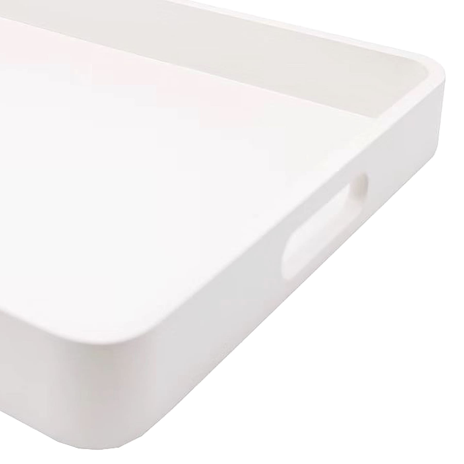 White Wood Decorative Tray, 16x12