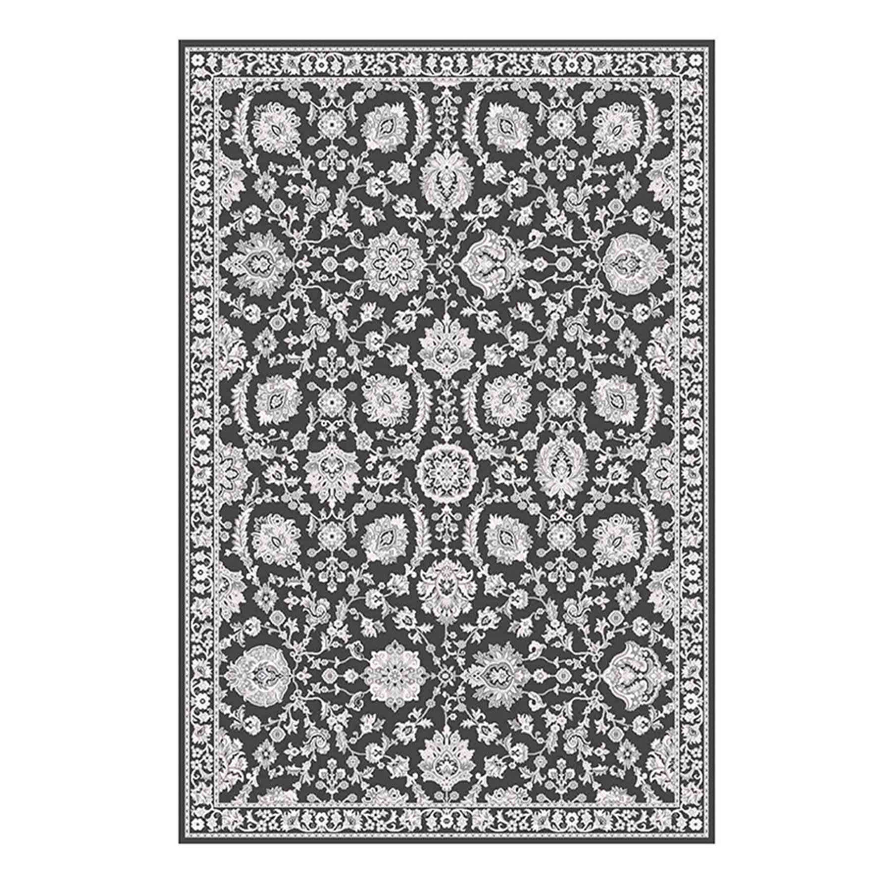 (B845) Providence Tiffany Grey Floral Accent Rug, 3x5