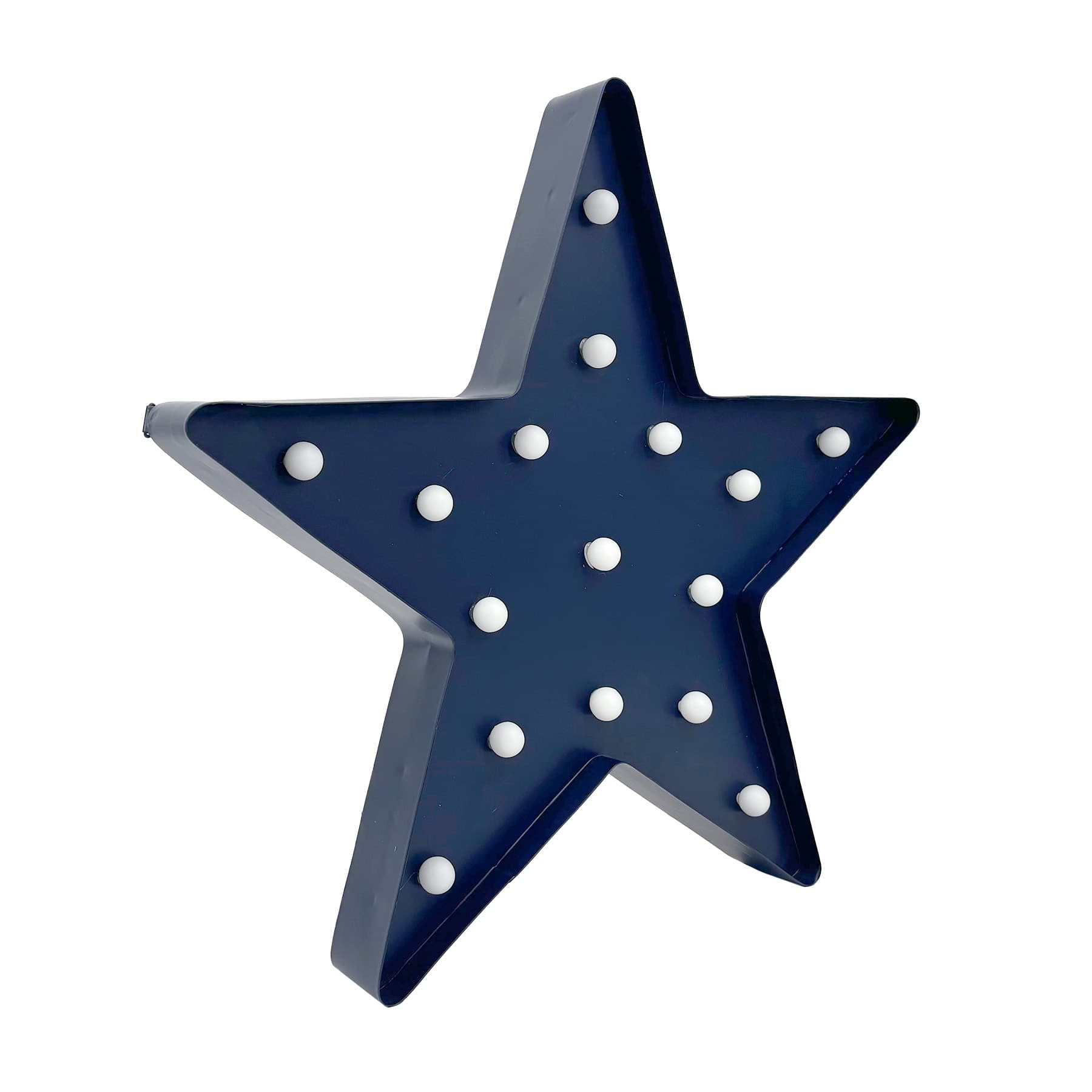 Homespun Patriotic LED Blue Star, 15"
