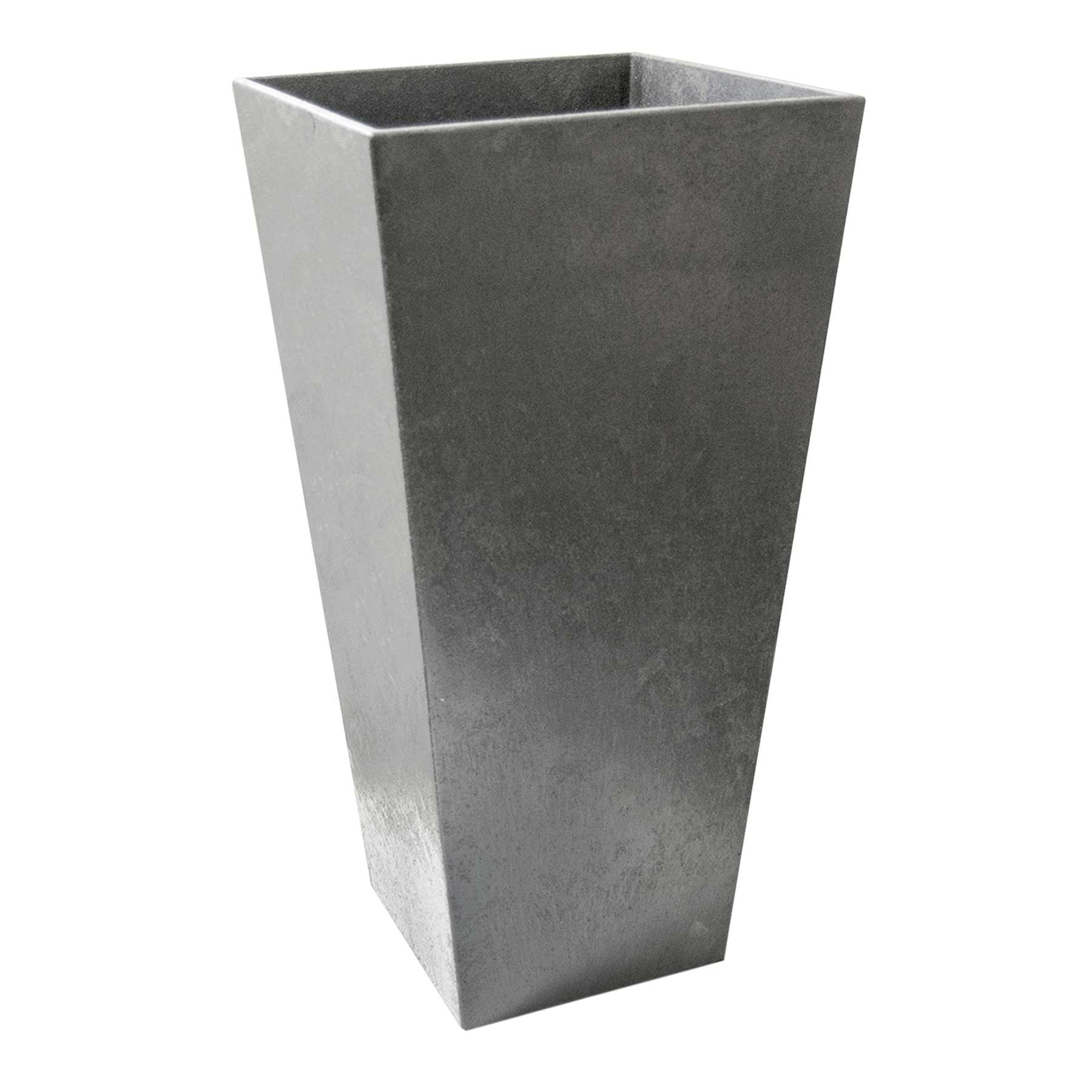Sonata Silver Recycled Outdoor Planter, 28"