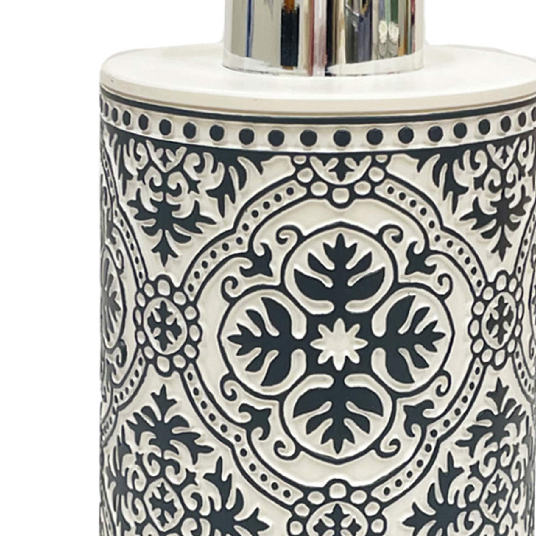 Found & Fable Hannah Black Soap Dispenser, 7.9"