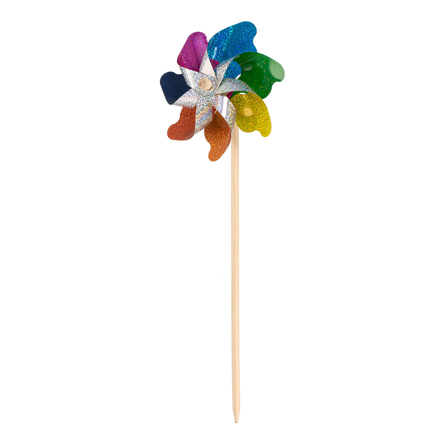 Sunny Club Rainbow Multicolor Holographic Whirligig, 19"