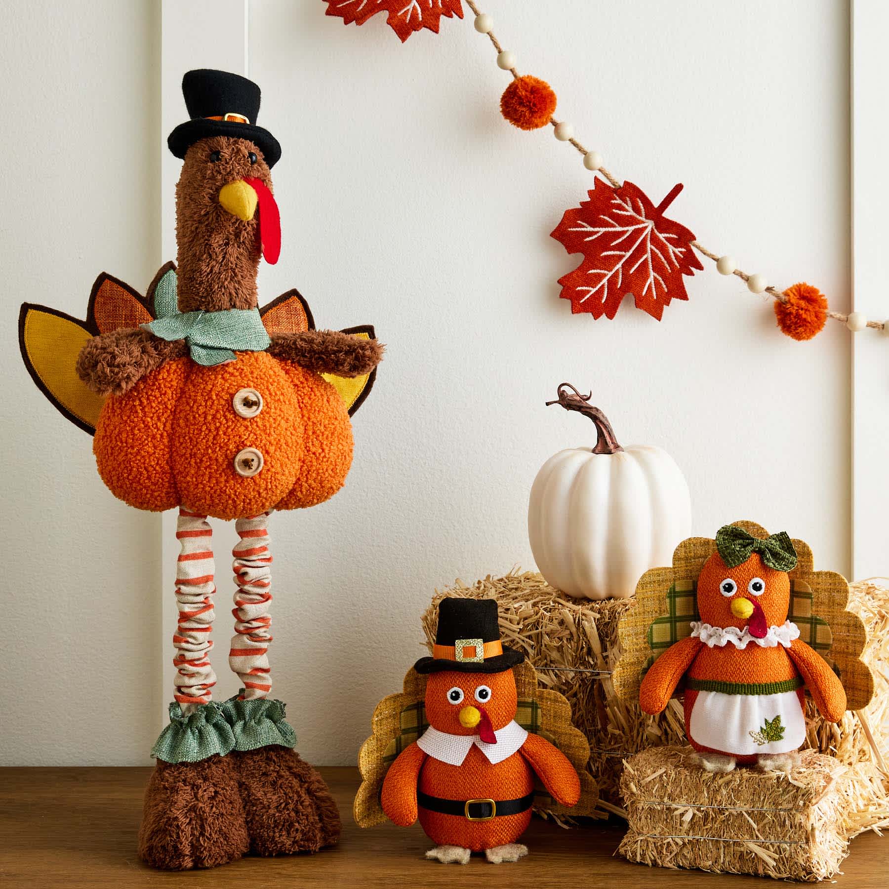 Homespun Harvest Scalable Standing Turkey, 18.5"