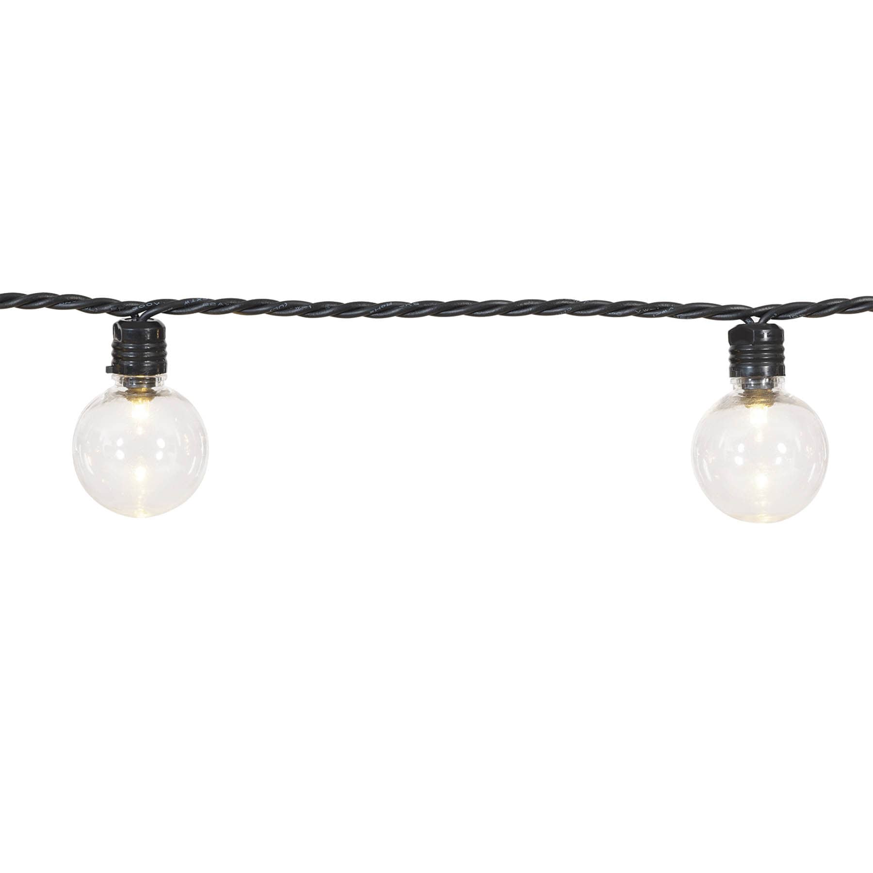 100-Count LED G40 Globe String Lights with Black Wire