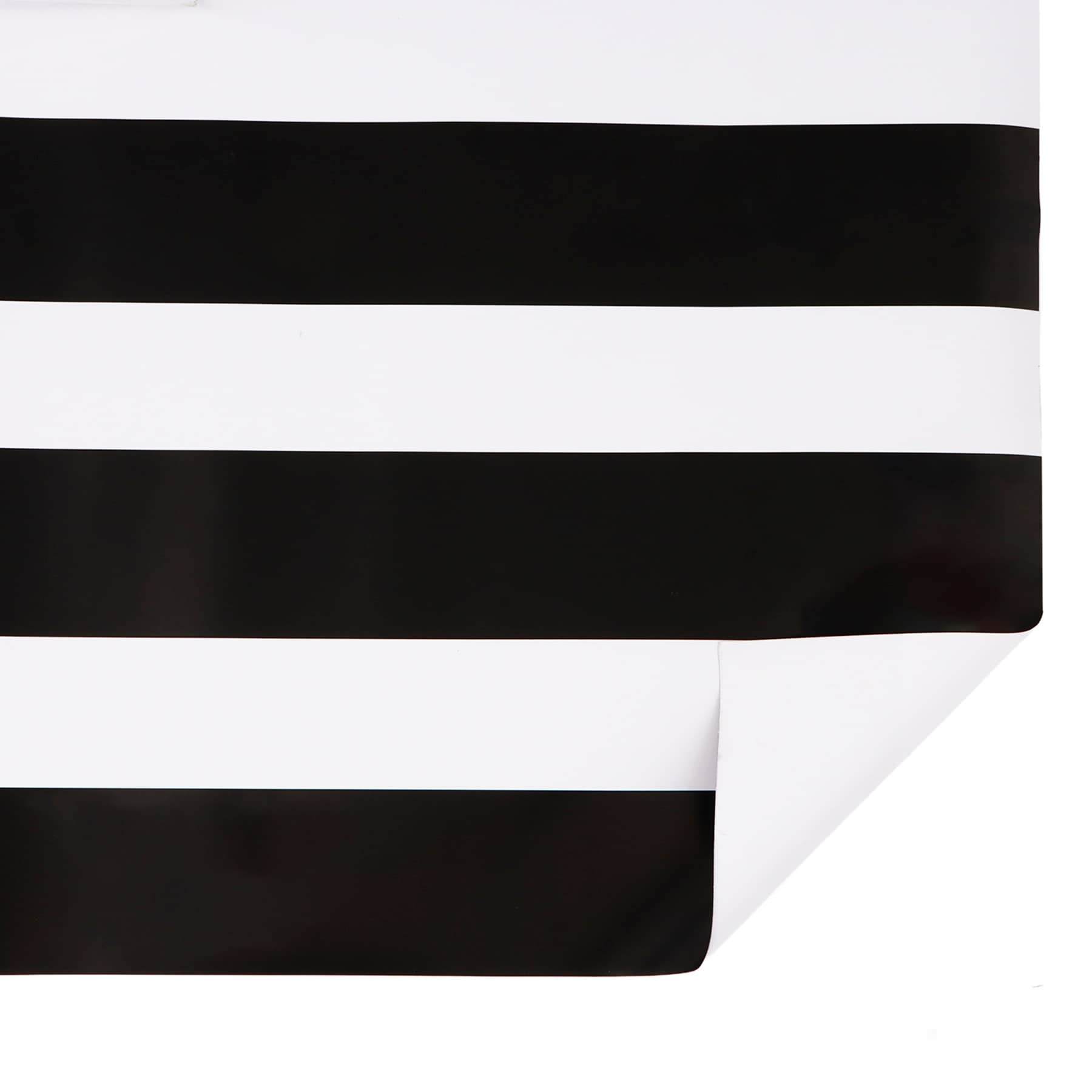 Black & White Striped Table Runner