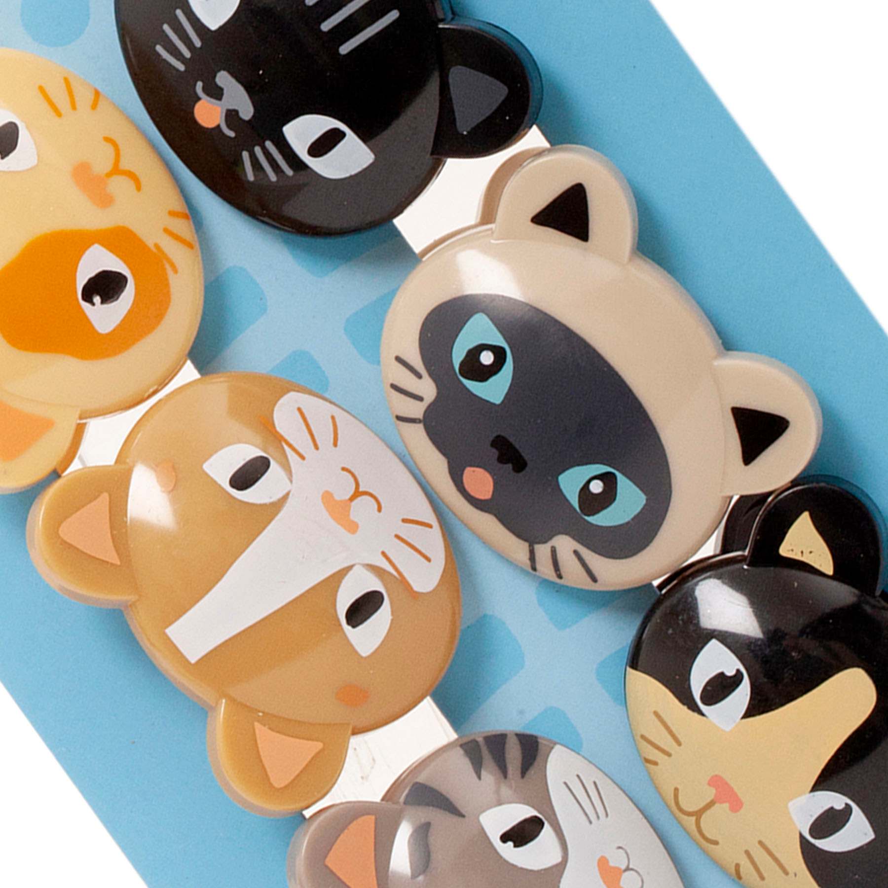 Set of 6 Cat Bag Clips
