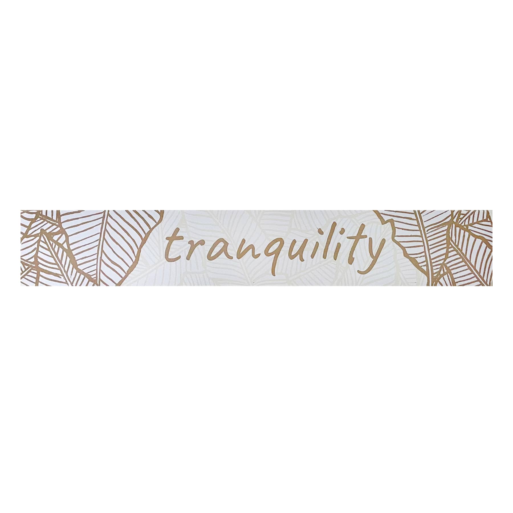 Found & Fable Tranquility Canvas Wall Sign, 36x6